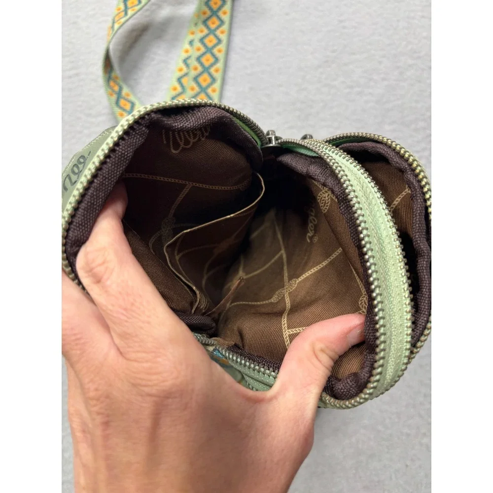Wrangler Sling Bag Small Mint Green Southwestern Aztec‎ Print Crossbody